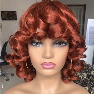 Short Curly Wigs with Bangs